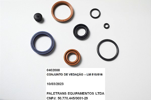 CONJUNTO DE VEDACAO - LM 510 / 516 (APOS N� SERIE 0905875)