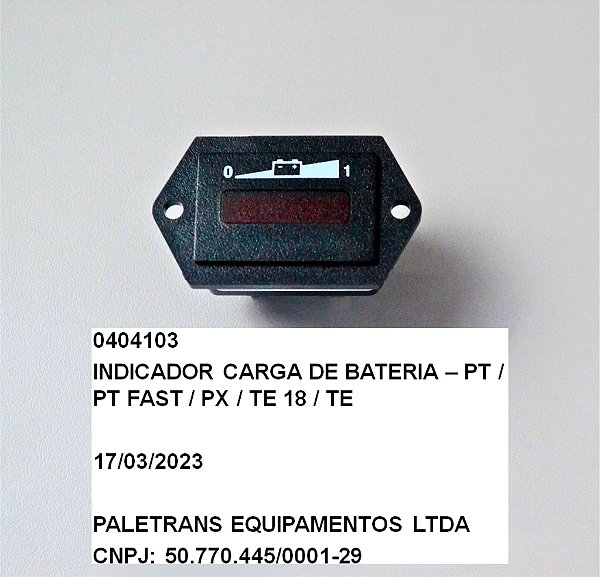 INDICADOR CARGA DE BATERIA -  PT / PT FAST / PX / TE 18 / TE
