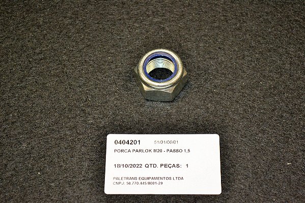 PORCA PARLOK M20 - PASSO 1,5