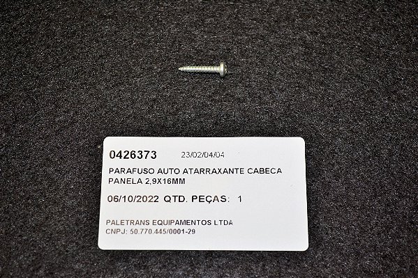 PARAFUSO AUTO ATARRAXANTE CABECA PANELA 2,9X16MM