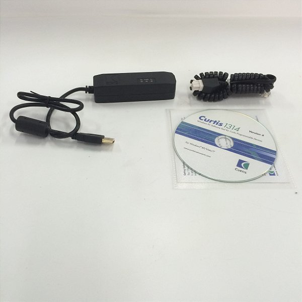 KIT SOFTWARE COMPLETO DE  PROGRAMACAO CURTIS - CABO USB