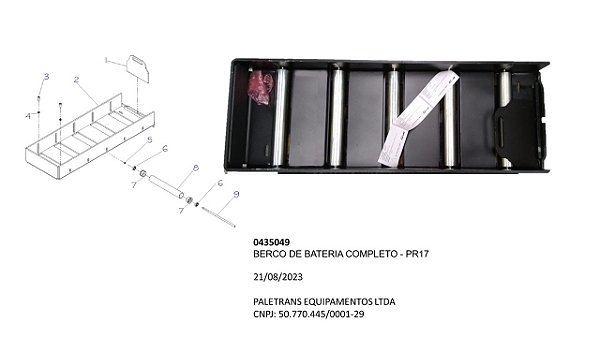 BERCO DE BATERIA COMPLETO - PR17