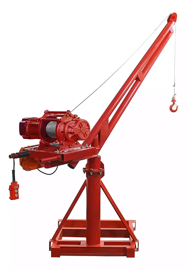 MINI GRUA GUINDASTE 300 KG 20M PARA OBRAS TRIFÁSICO