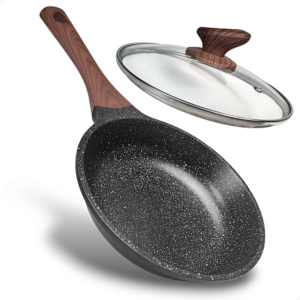 Frigideira 20CM de Ceramica e Indução  - Preto