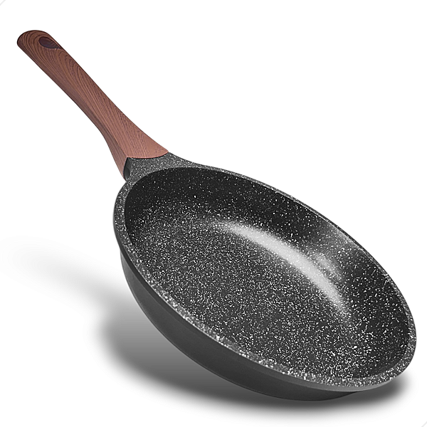 Frigideira 24CM de Ceramica e Inducao S/Tampa - Preto