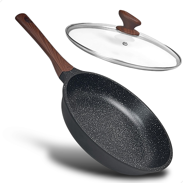 Frigideira 28CM de Ceramica e Indução - Preto