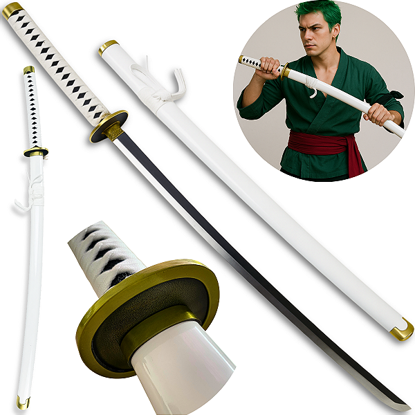 Katana Espada One Piece Anime Zoro Roronoa Wado Ichimonji Aco Inox