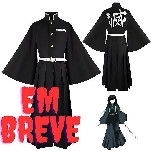 Cosplay Tokito Demon Slayer ZORNIX | Tamanho M | Hashira da Névoa Premium
