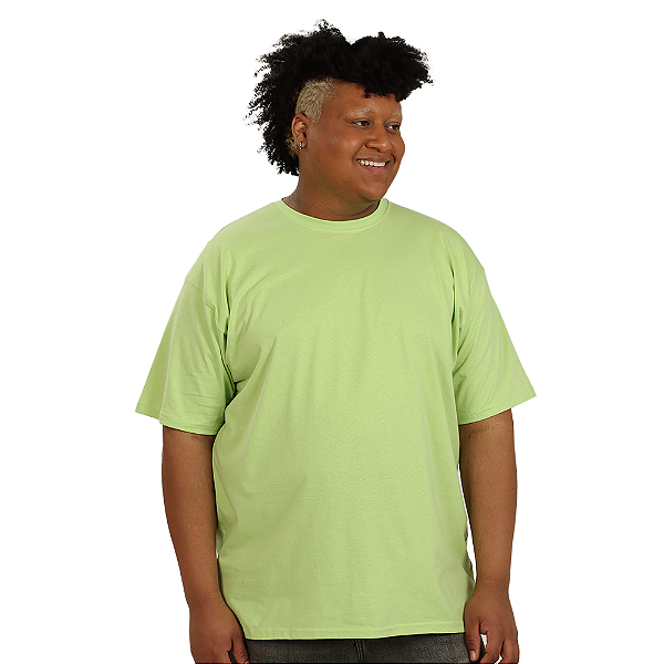 CAMISETA PLUS SIZE VERDE LIMÃO