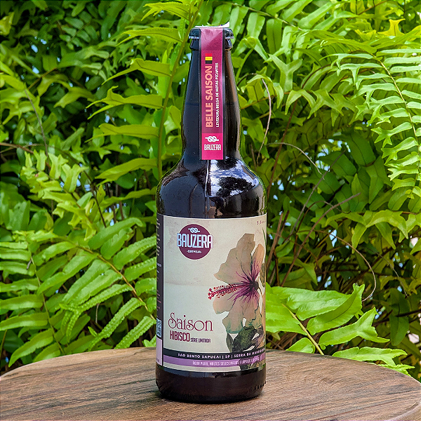 Cerveja Saison Hibisco Bauzera 500ml
