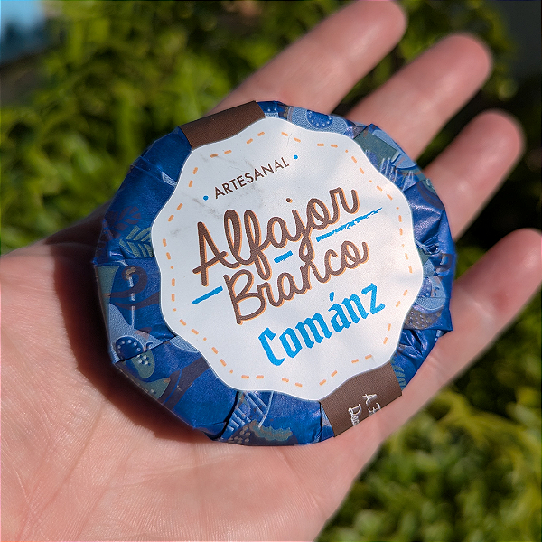 Alfajor com Chocolate Branco Cománz