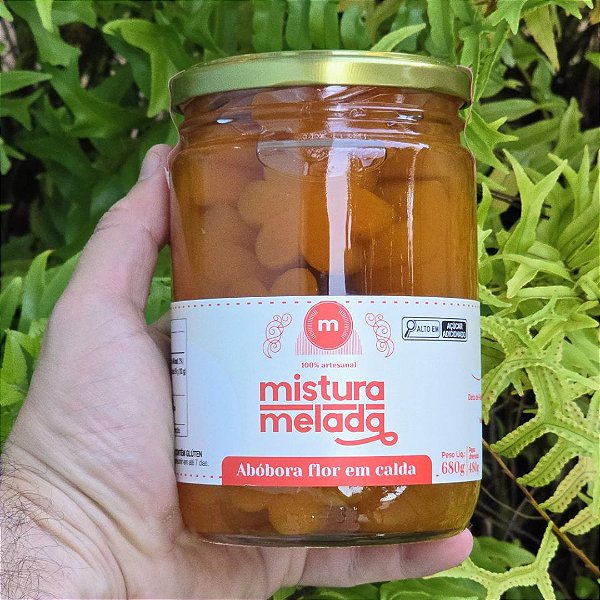 Abóbora Flor em calda Mistura Melada 680g