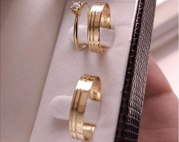 PAR DE ALIANÇAS EUROPA 4MM