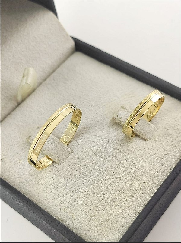 PAR DE ALIANÇAS MANAUS 4MM