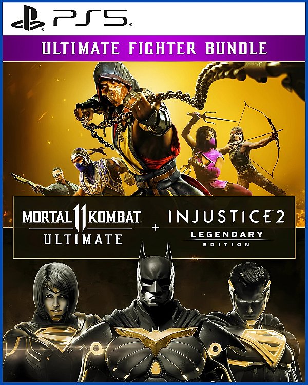 MORTAL KOMBAT 11 + INJUSTICE 2 EDIÇÃO LENDÁRIA - PS5 / PS4