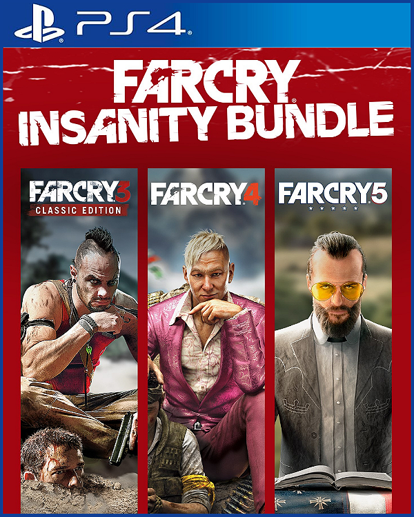 FAR CRY PACOTE INSANIDADE - PS4