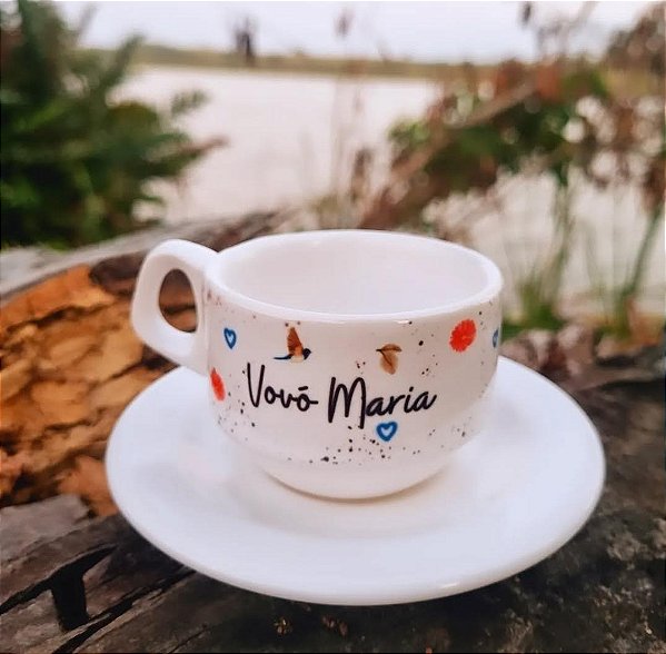 Xícara Cafézinho 75 ml com pires