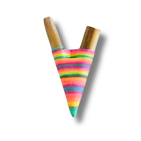 Kuripe de Bambu Arco Íris Simples