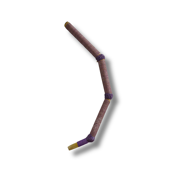 Tepi de Bambu Marrom e Roxo