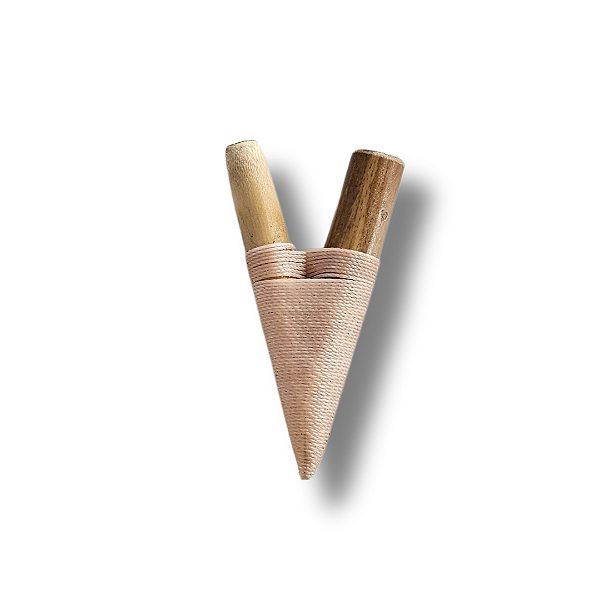 Kuripe de Bambu Rosa Claro Simples