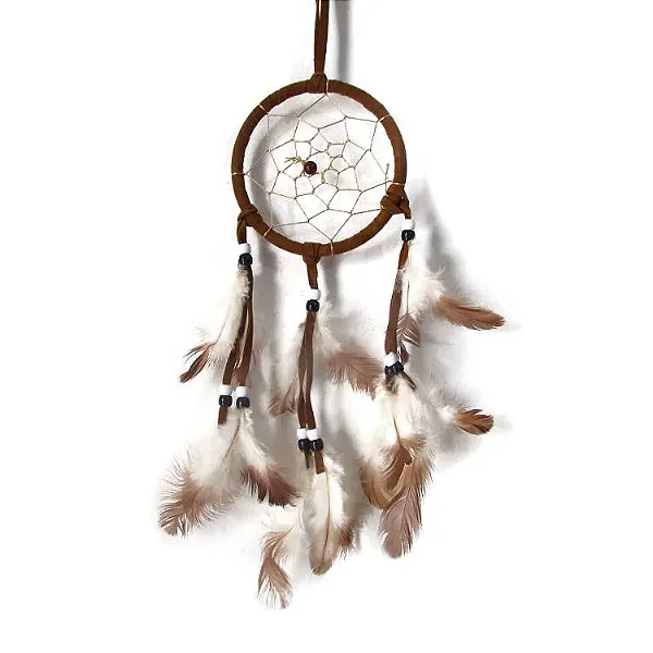 Filtro dos Sonhos Marrom Claro 10cm