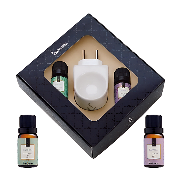 Kit Presente Via Aroma – Aromatizador Standard + Bamboo e Lavanda