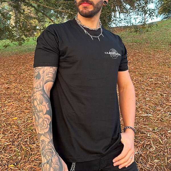 Camiseta Rose - Preta