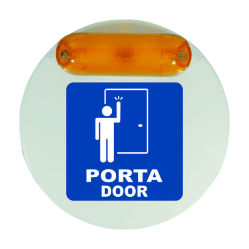 Campainha Sonora e Luminosa PNE PCD Surdo – Aviso de Serviço para Quartos (Com Fio) - Bivolt