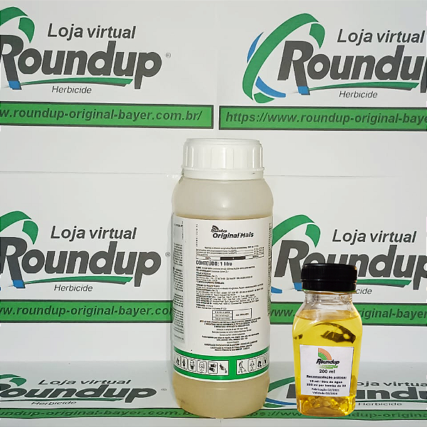 Herbicida Roundup Original 200 ml - Composição Glifosato 48% Mata Mato