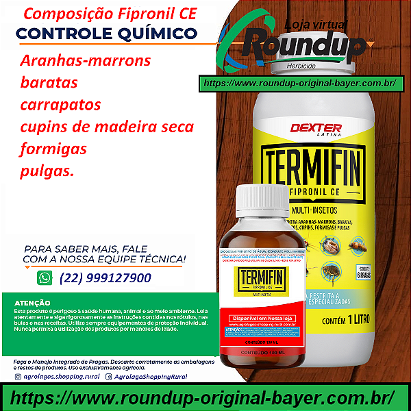 Inseticida Termifin Fipronil Ce Multi-insetos Dexter - 1 Litro