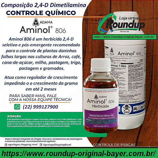 Herbicida Aminol Àcido 2,4-D - Fracionado 100 ml