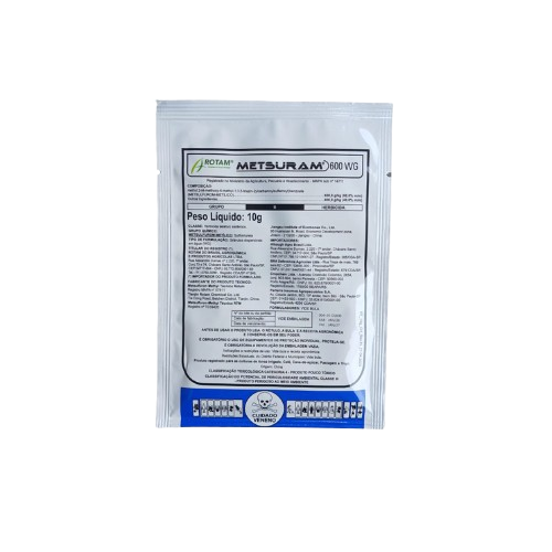 Herbicida Seletivo Metsuran 600 10g Metsulfurom-Metílico - Aveia, Centeio, Cevada, Trigo, Triticale, Arroz irrigado,Café, Cana de açucar, Citros, Pastagem