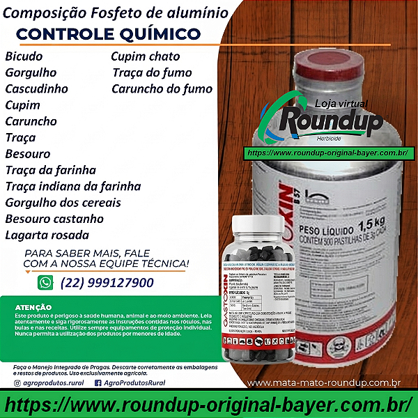 Inseticida Gastoxin Fracionado 10 gr - Composição Fosfeto de alumínio