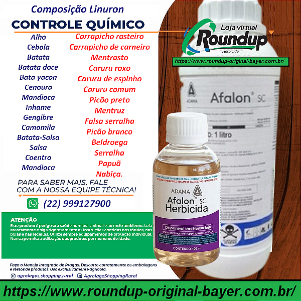 Herbicida Afalon Frasco 100 ml - Composição Linurom