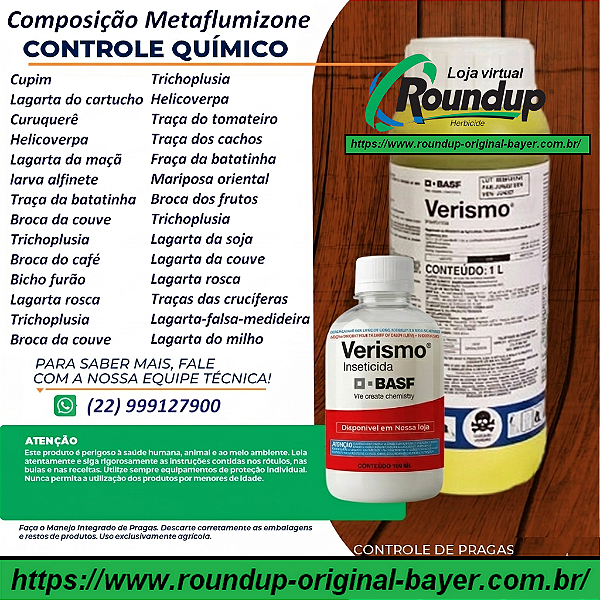 Inseticida Verismo Fracionado 100 ml - Composição Metaflumizone