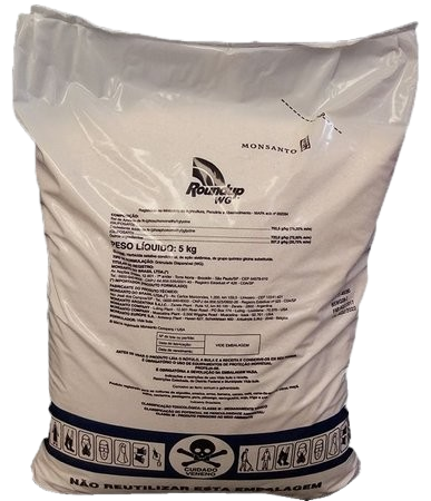 Herbicida Roundup WG 720 5 kg - Glifosato 72% - Mata Mato granulado