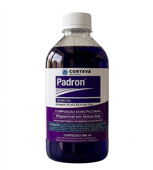 Herbicida Padron 500 ml - Mata Arvores, Tocos e Raízes Picloran