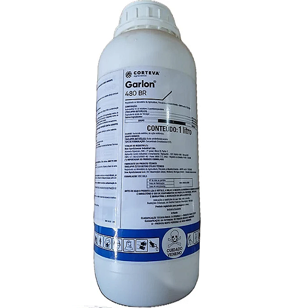 Herbicida Garlon 480 BR 1 litro - Composição Triclopir Butólico