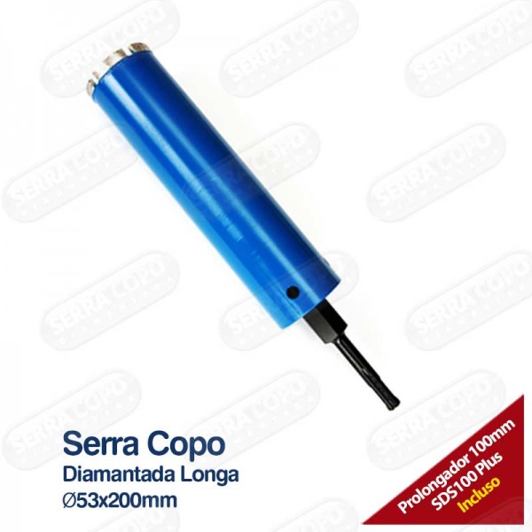 Serra Copo Diamantada Longa 53mm x 200 - BSC53/200