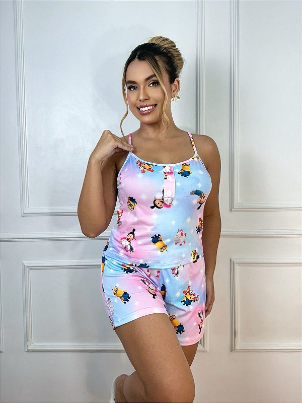Pijama Alça Colors Minions