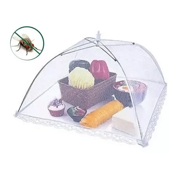 Kit 3 Telas Protetora De Alimentos Mosquiteiro