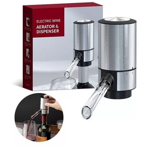 Aerador Decantador Elétrico De Vinho