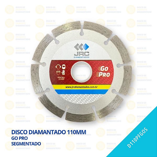 Disco Diamantado 110mm - GO PRO - Segmentado