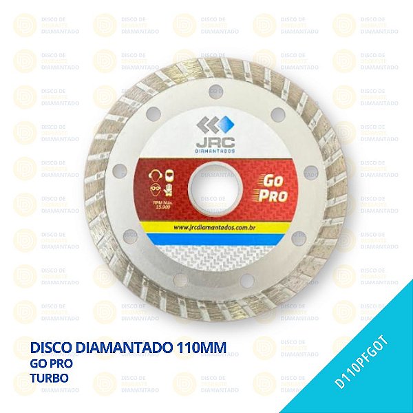 Disco Diamantado 110mm - GO PRO - Turbo