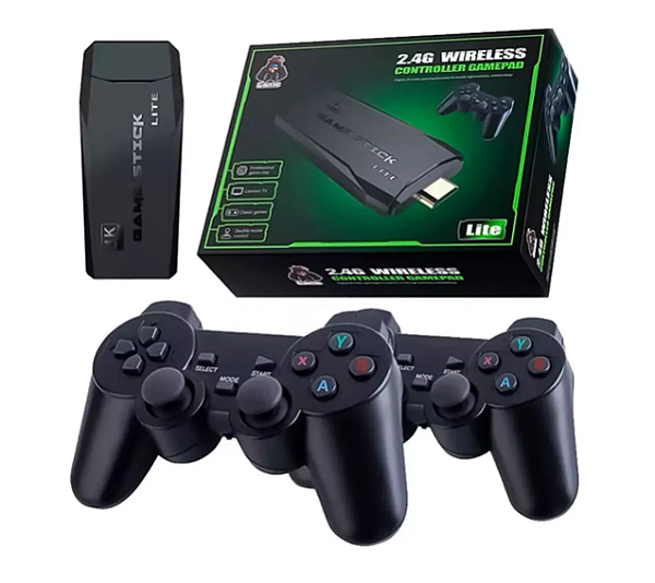 Video Game Stick Retro  Hdmi 4k- Com 2 Controles Sem Fio