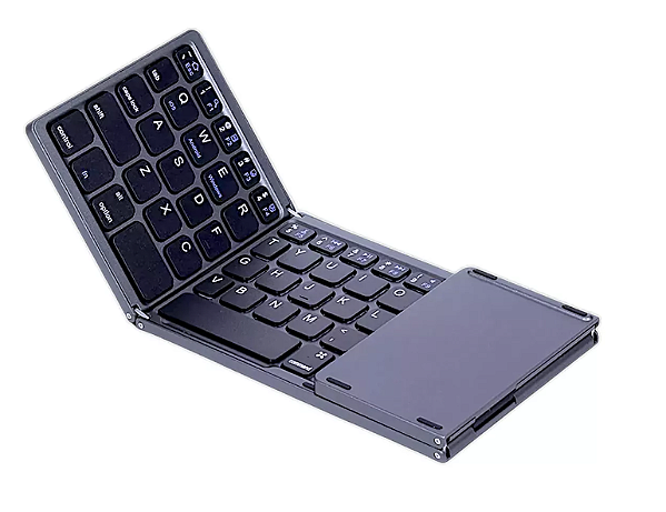 Teclado Bluetooth Dobrável Touchpad Para Celular Tablet Pc