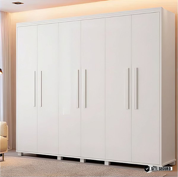 Guarda Roupa 2.56m 6 Portas Pequim Barreto Lonçarcci