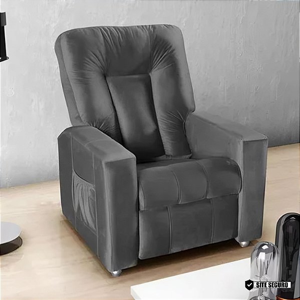 Poltrona do Papai Reclinável Pallas MX5 Cor Cinza