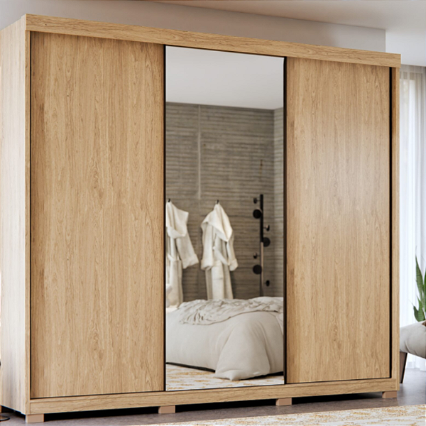 Guarda roupa New Prime c/espelho Robel 2,74
