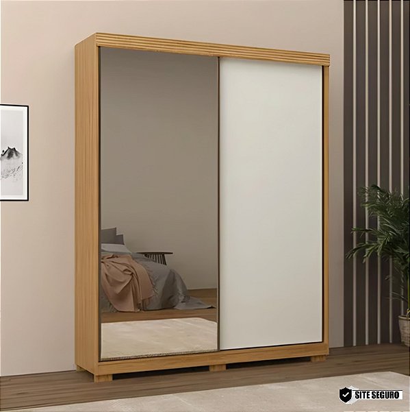 Guarda roupa Sierra c/espelho 100% MDF